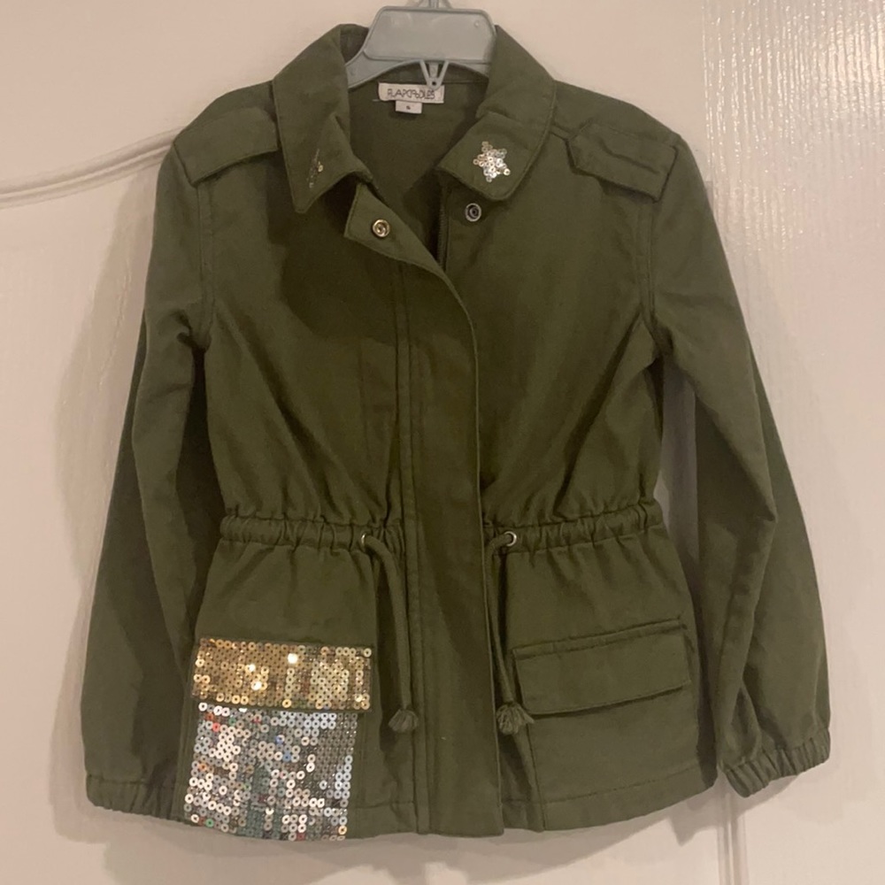 ❤️SALE💕Flap doodles Green Girls Jacket NWOT